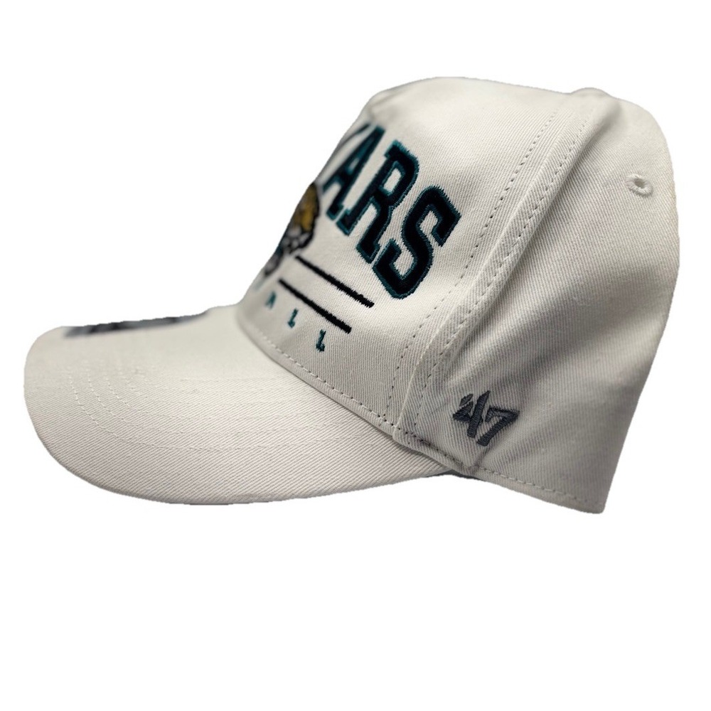 NEW Jacksonville Jaguars NFL '47 Brand Hat Hitch Snapback Adjustable Cap‎ White - Picture 3 of 6